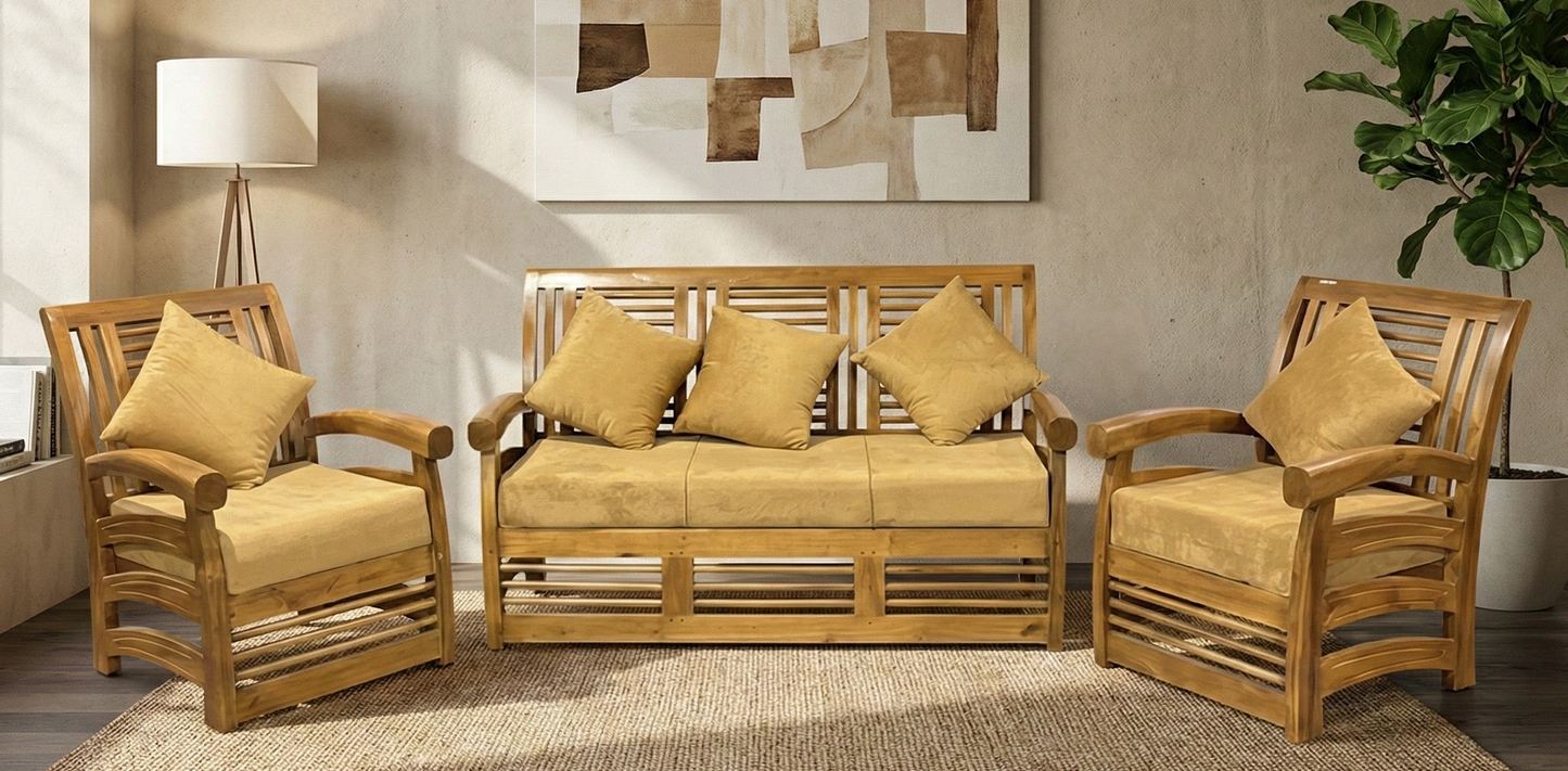 The Open-Frame Tufted Bench & Slat Series