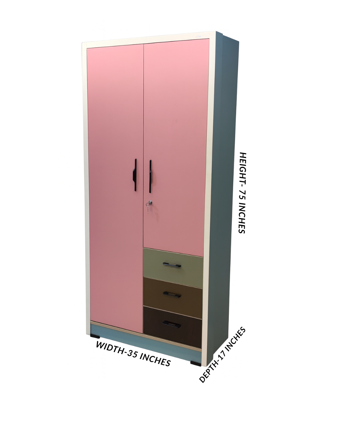 WARDROBE 2 DOOR DRAW 2MM MATTE 2905