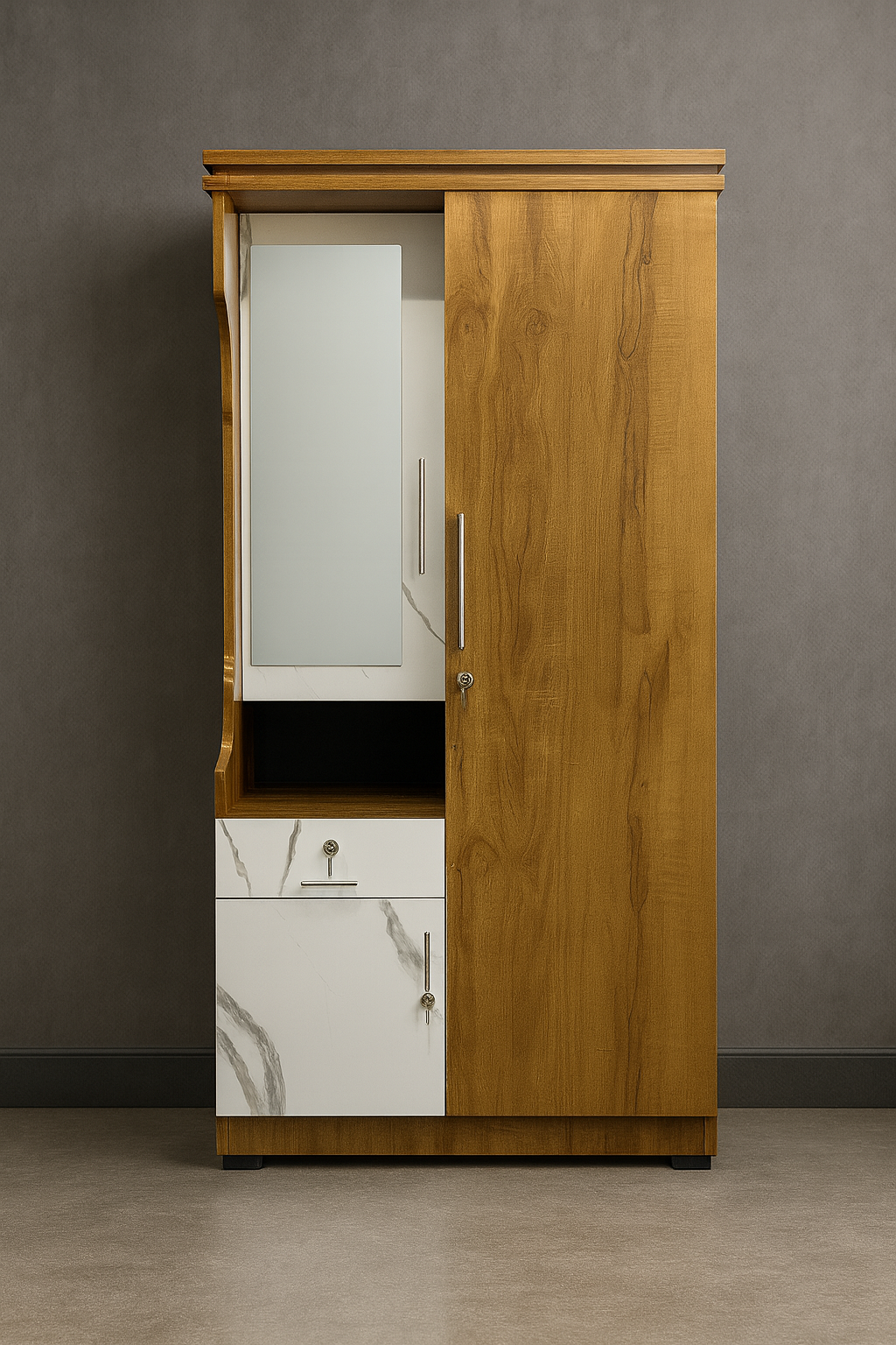 PARTICLE BOARD 2 DOOR DRESSING 2749