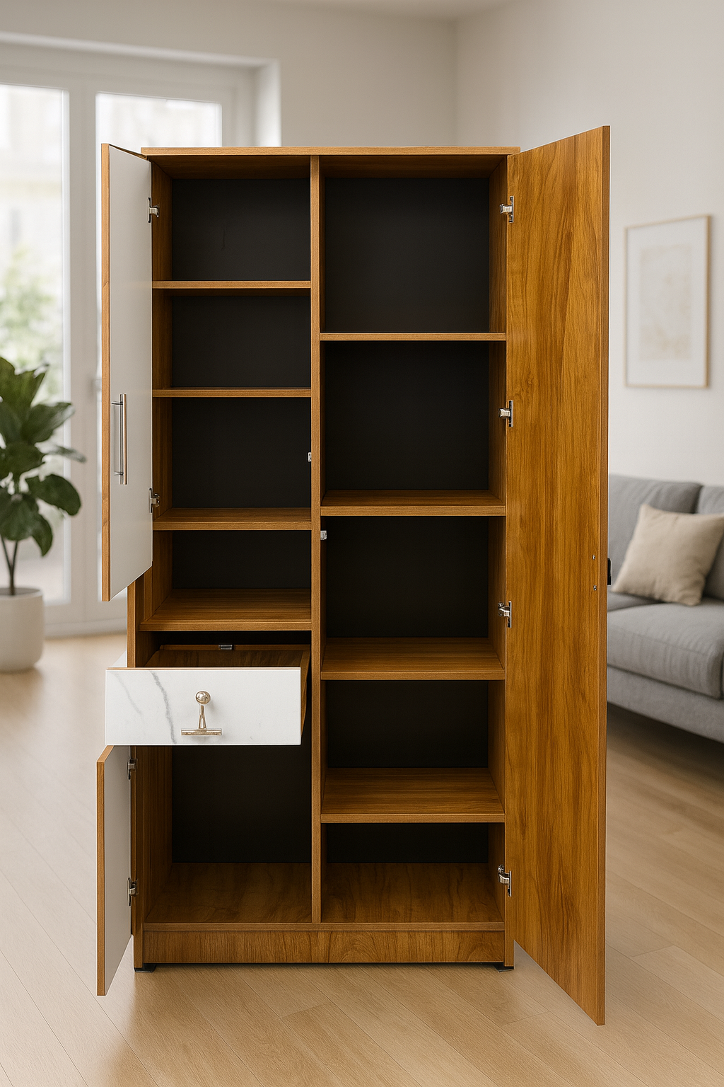 PARTICLE BOARD 2 DOOR DRESSING 2749