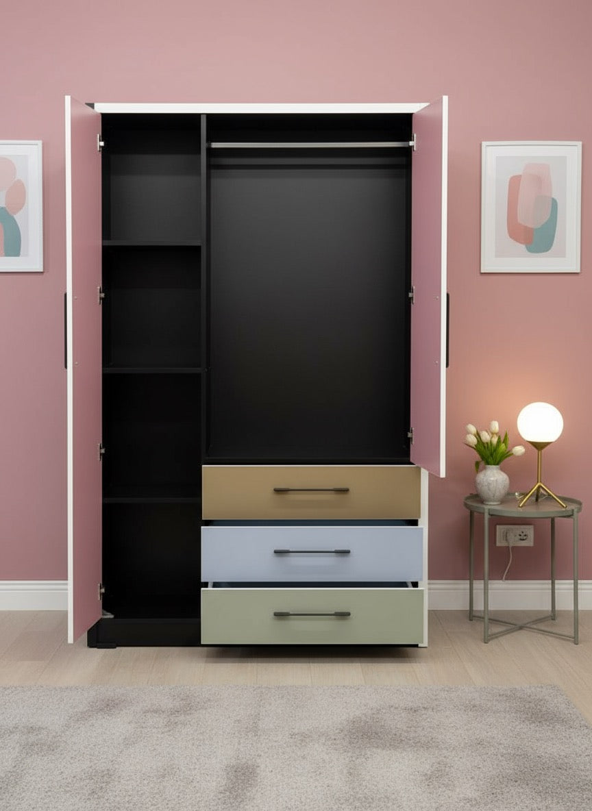 WARDROBE 3 DOOR  DRAW 2MM MATTE 2906