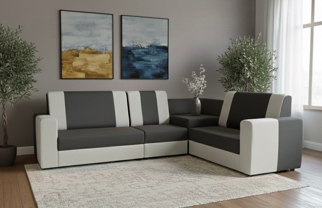 PREMIUM L- SHAPED CORNER SOFA WITH MODERN DESIGN