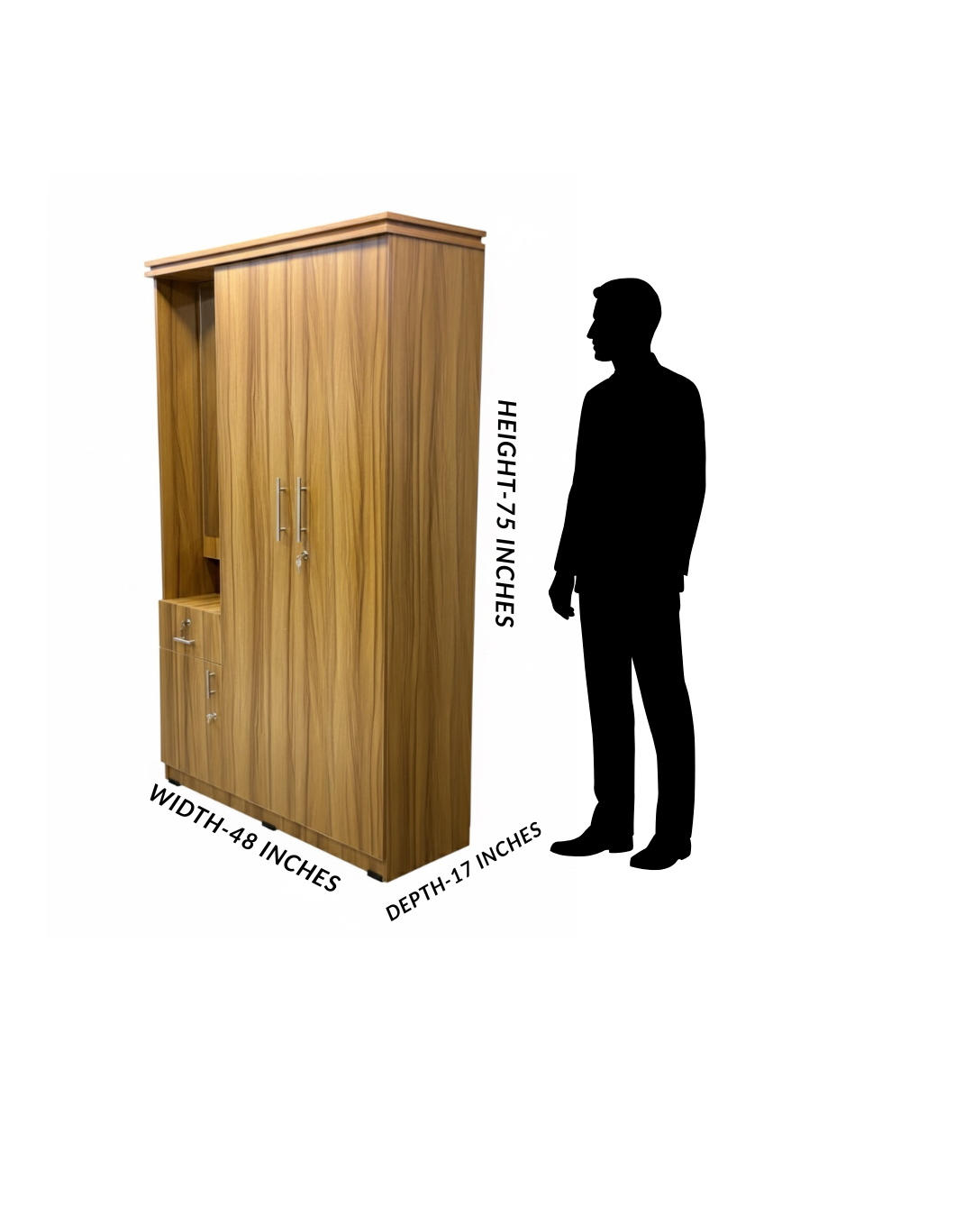 PARTICLE BOARD 3 DOOR LEFT SIDE DRESSING 17X47X76 MW 135 2930