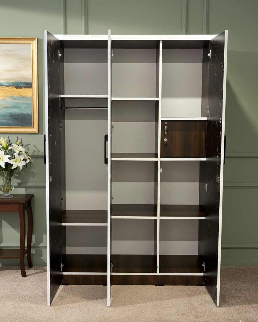 WARDROBE 3 DOOR PLAIN UV 76X17X47 MW 204 2421