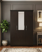 WARDROBE PLAIN 3 DOOR WOOD 2526