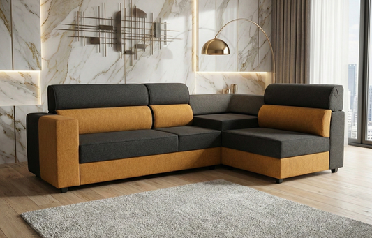 PREMIUM DUAL TONE L SHAPED SOFA