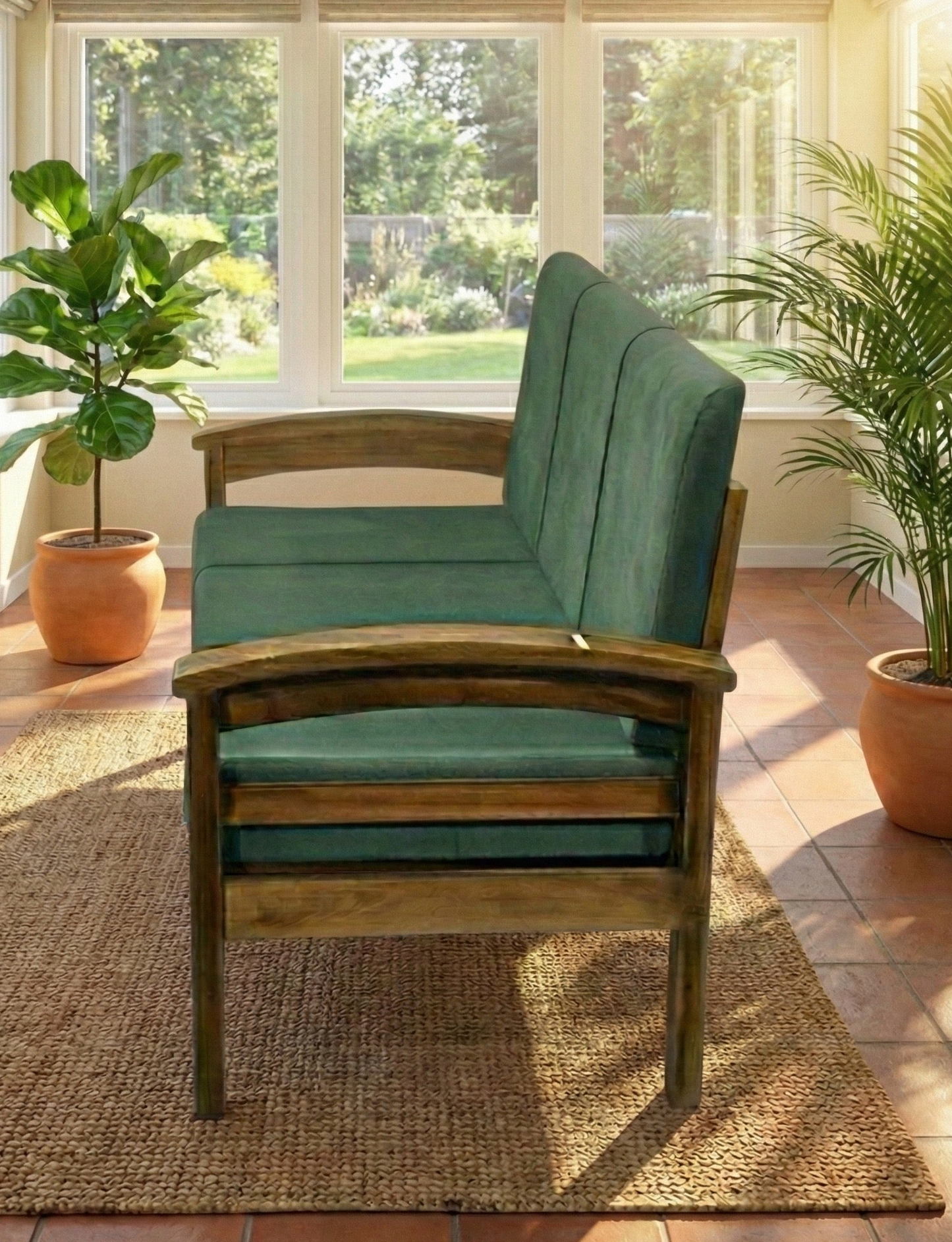 3 SEATER GST 313 FULL CUSHION ACACIA WOODEN 2883