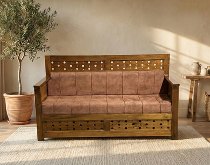 3 SEATER GST 336 ORCHID HALF CUSHION  ACACIA  WOODEN 2882