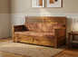 3 SEATER GST 336 ORCHID HALF CUSHION  ACACIA  WOODEN 2882
