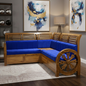 2+2+1+ CORNER CHARUPADY ACACIA WOODEN SETTY 2564