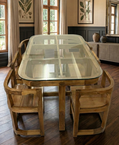 DINING TABLE 5X3 KITCHEN SET 6 SEATER 2885