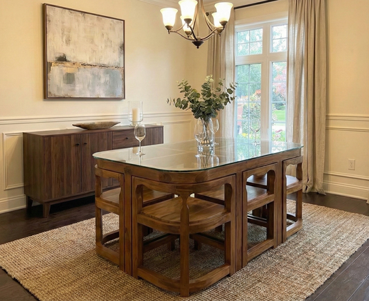 DINING TABLE 5X3 KITCHEN SET 6 SEATER 2885