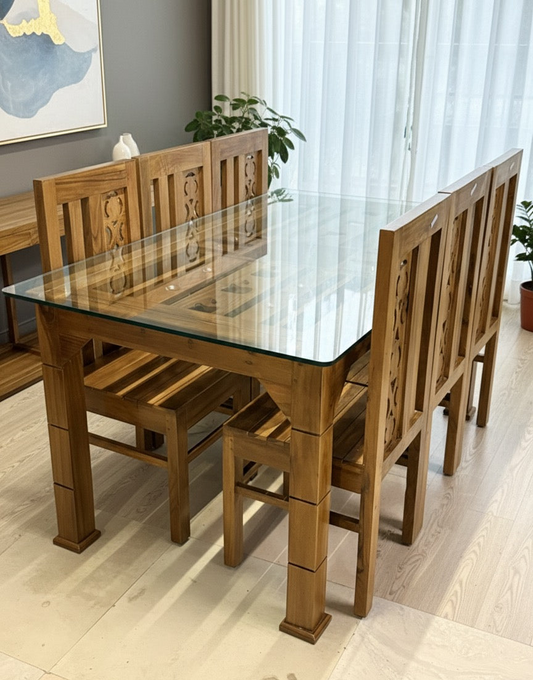 DINING TABLE 5X3 OPEN REEPER BOX ACACIA 2220