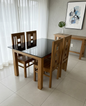 DINING TABLE 4X3 PLAIN ACACIA 2611