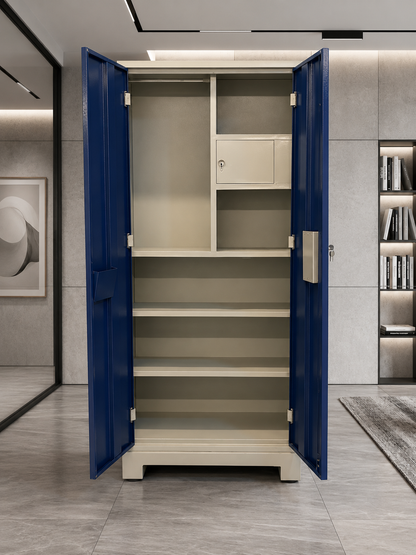 WARDROBE 2 DOOR MIRROR METAL 2906