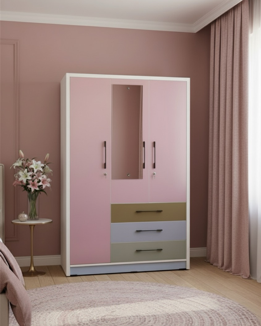 WARDROBE 3 DOOR  DRAW 2MM MATTE 2906