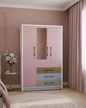 WARDROBE 3 DOOR  DRAW 2MM MATTE 2906